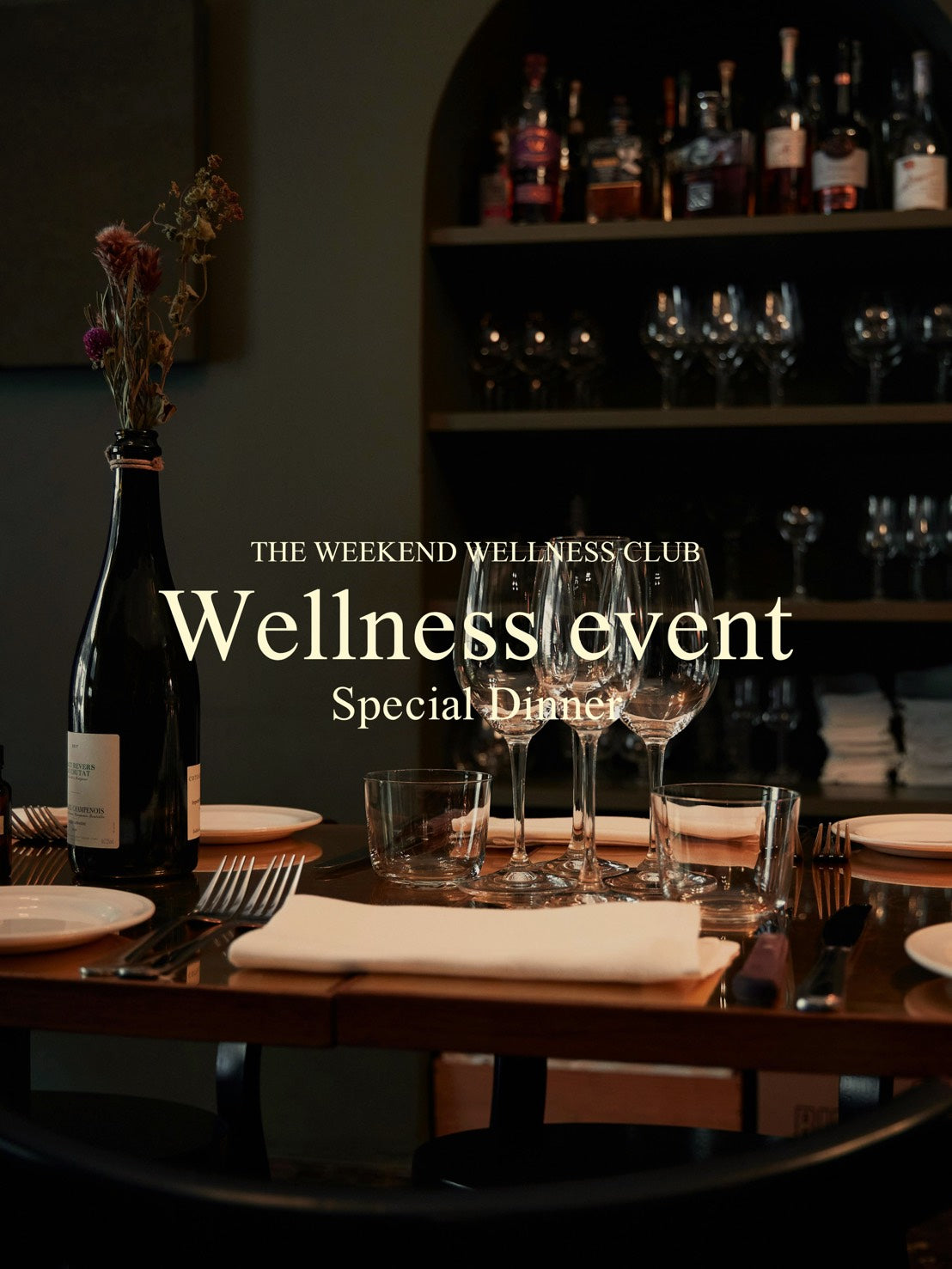 【THE WEEKEND WELLNESS CLUB EVENTS Vol.37 Wellness dinner🌙🍽️】